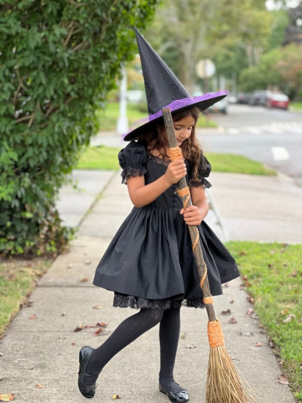 Short black dress, witch dress, black costume costume dress for girls - Picture 6 of 7